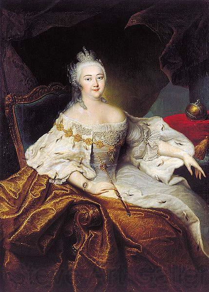 unknow artist Portrait of Elizabeth of Russia Spain oil painting art